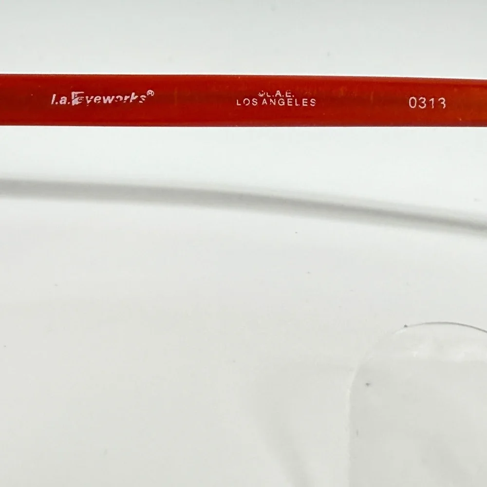 l.a. Eyeworks Donna Su 828M Titanium Eyeglasses‎ Frames Red Brown Japan 21948